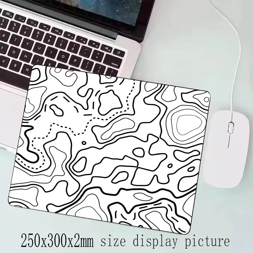 Fluid Mouse Pad Multiple Sizes Large Square Computer Office Game Table Mats Rubber Anti-slip Mousepads Small Decor Desk Pads Quick Pick Grocers