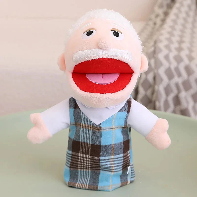 28-33cm Kids Plush Finger & Hand Puppet Popular Activity Boy Girl Role Play Bedtime Story Props Family Role Playing Toys Doll Econic Blanks