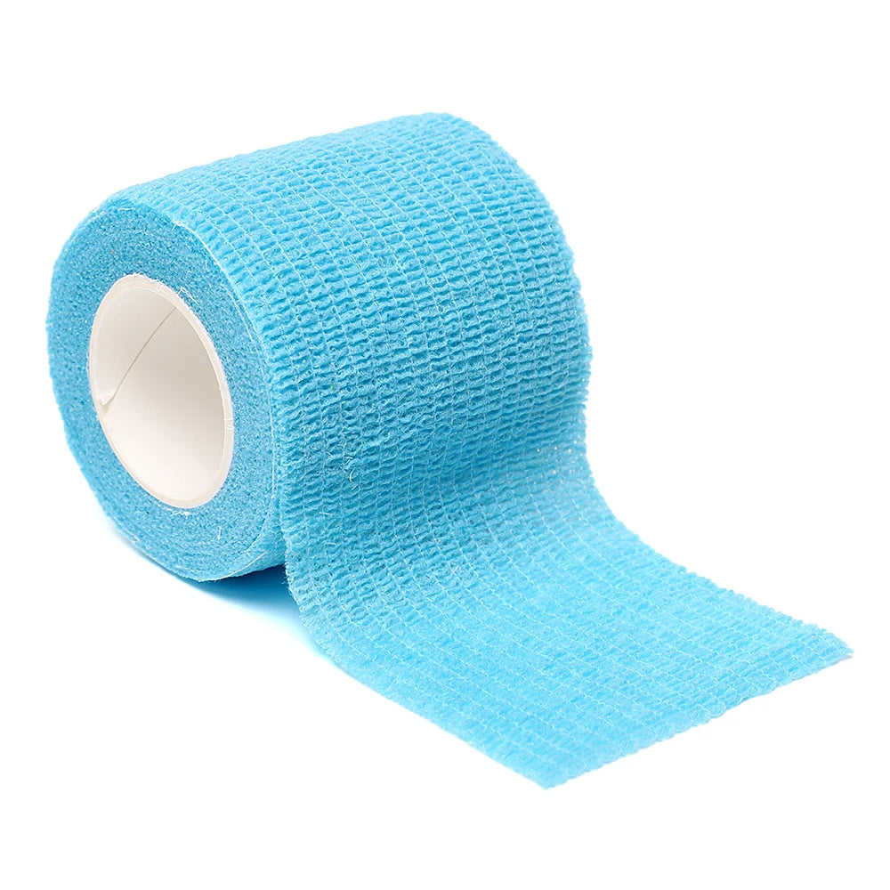 Black sports self-adhesive elastic bandage with 4.8-meter elastic knee pads, 18 colors for fingers, ankles, palms, and shoulders Quick Pick Grocers
