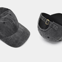 Sunscreen Water Washed MEN'S Baseball Cap with a Small Face, Retro Distressed and Versatile Trendy Duck Tongue Hat, MEN'S Big He Quick Pick Grocers