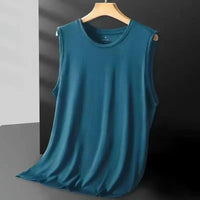 Men's Ice Silk Mesh Vest Lightweight Sports Summer Wear Sleeveless T-shirt Tank Top Casual Fashion Outerwear Quick Pick Grocers