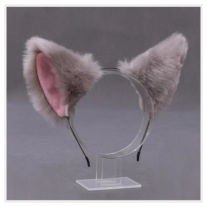 Lolita Animal Cat Fox Ear Hair Hoops Cosplay Girls Halloween Anime Headbands Headwear Hair Accessories Quick Pick Grocers