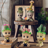 Home Decoration Groot Planter Flower Pots For Indoor Flowers Pot Tree Man Ornaments Anime Figure Statue Art Crafts Kid Men Gifts Quick Pick Grocers