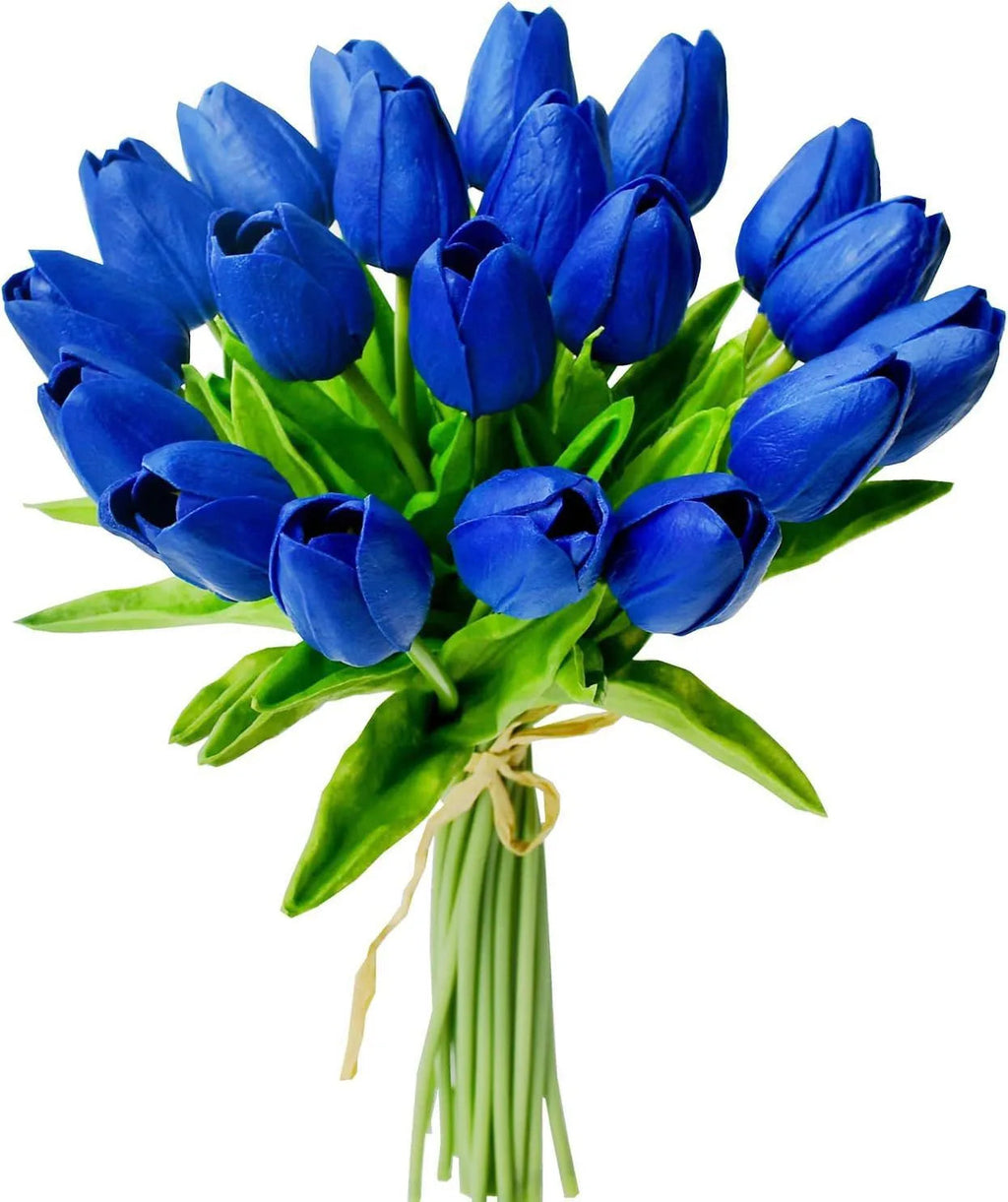 10Pcs Artificial Flower Realistic Touch Tulip Scrapbooking Vase Home Decor Wedding Garden Arch Garland  Mother's Day Bouquet diy Quick Pick Grocers