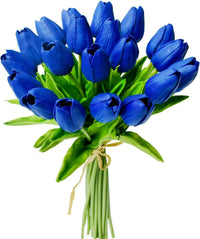 10Pcs Artificial Flower Realistic Touch Tulip Scrapbooking Vase Home Decor Wedding Garden Arch Garland  Mother's Day Bouquet diy Quick Pick Grocers