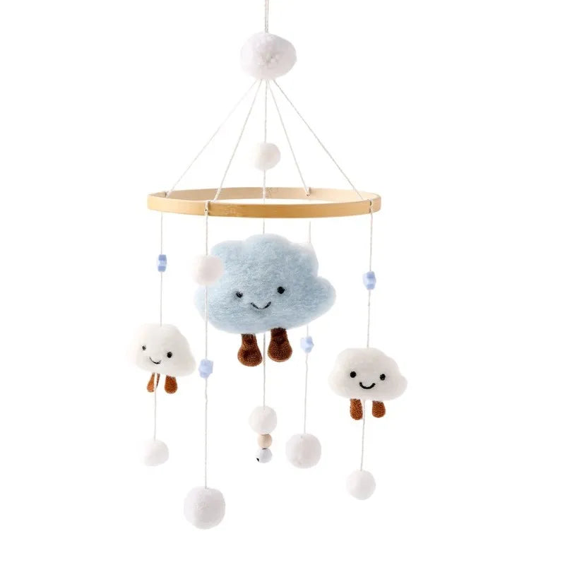 Mobile Wooden Bell Baby Toys 0-12 Months Rattle Toys Bed Newborn Crib mobile With Music Box Bed Bell Hanging Toys Crib Bracket Purest Peak