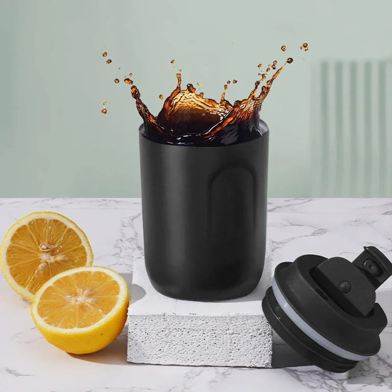Mini Thermos Bottle Coffee Mug Stainless Steel Cup Thermal Leakproof Vacuum Flask Double Wall Tumbler Insulated Travle Drinkware Quick Pick Grocers