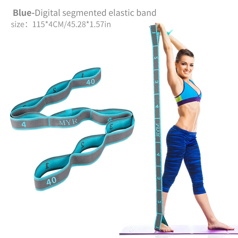 Elastic Yoga Stretching Strap with Loops, Stretch Strap for Ballet, Leg, Body, Stretch Band for Yoga, Dance, Pilates, Gymnastics Quick Pick Grocers