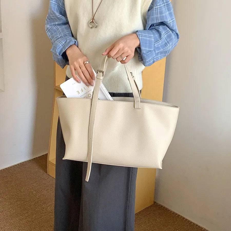 Casual Soft Tote Women Bag PU Leather Shoulder Bags for Women 2026 NEW High Quality Handbags and Purses Large Shopper Purses Quick Pick Grocers