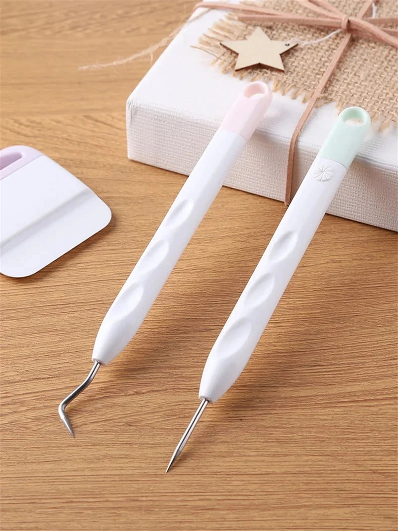 6pcs/set Craft Vinyl Weeding Tools Set Scrapbook DIY Silhouette Relief Carving Tool Kit For Cricut Maker Silhouettes Hand Tools Econic Blanks