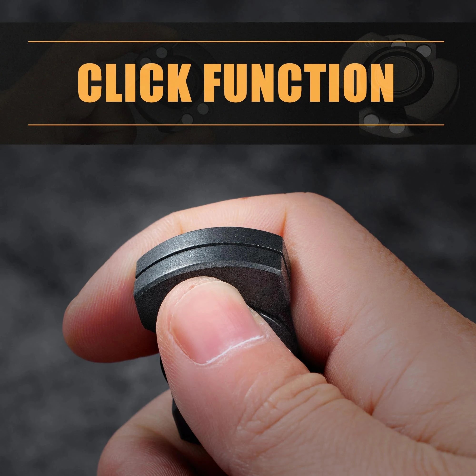 Stainless Steels 3 in 1 Fidget Spinner and Slider Combo with Click Button Metal Toy for Adult Stress Relief Econic Blanks