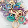 New 50PCS/Set Women Girls Candy Colors Nylon Basic Scrunchie Hair Tie Ponytail Hold Hair Rubber Bands Fashion Hair Accessories Quick Pick Grocers