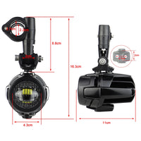 E9 Motorcycle LED Auxiliary Headlight Flipable Fog Light Protector For BMW R1200GS LC R1250GS Adventure R1250RT R1200RT R1250RS Quick Pick Grocers
