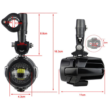 E9 Motorcycle LED Auxiliary Headlight Flipable Fog Light Protector For BMW R1200GS LC R1250GS Adventure R1250RT R1200RT R1250RS Quick Pick Grocers