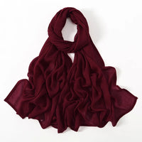 Fashion Modal Hijab Rayon Cotton Shawls Muslim Hijabs For Women Plain Scarf Big Size Headscarf Islamic Turban Headband 190*85cm Quick Pick Grocers