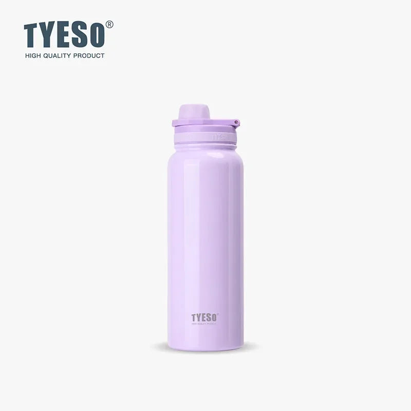 Tyeso Stainless Steel Thermal Water Bottle Portable Tumbler Sport Vacuum Flask Keeps Cold and Heat Thermal Mug Car Insulated Cup Econic Blanks