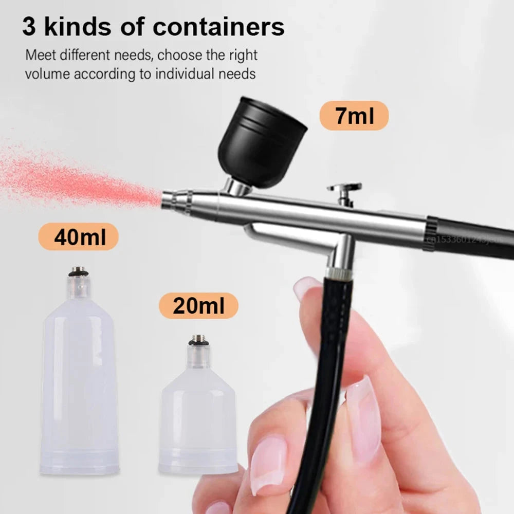 Airbrush Nail with Compressor Portable Air Brush with Compressor For Nails Art Cake Painting Craft Airbrush Nail Art Compressor Econic Blanks