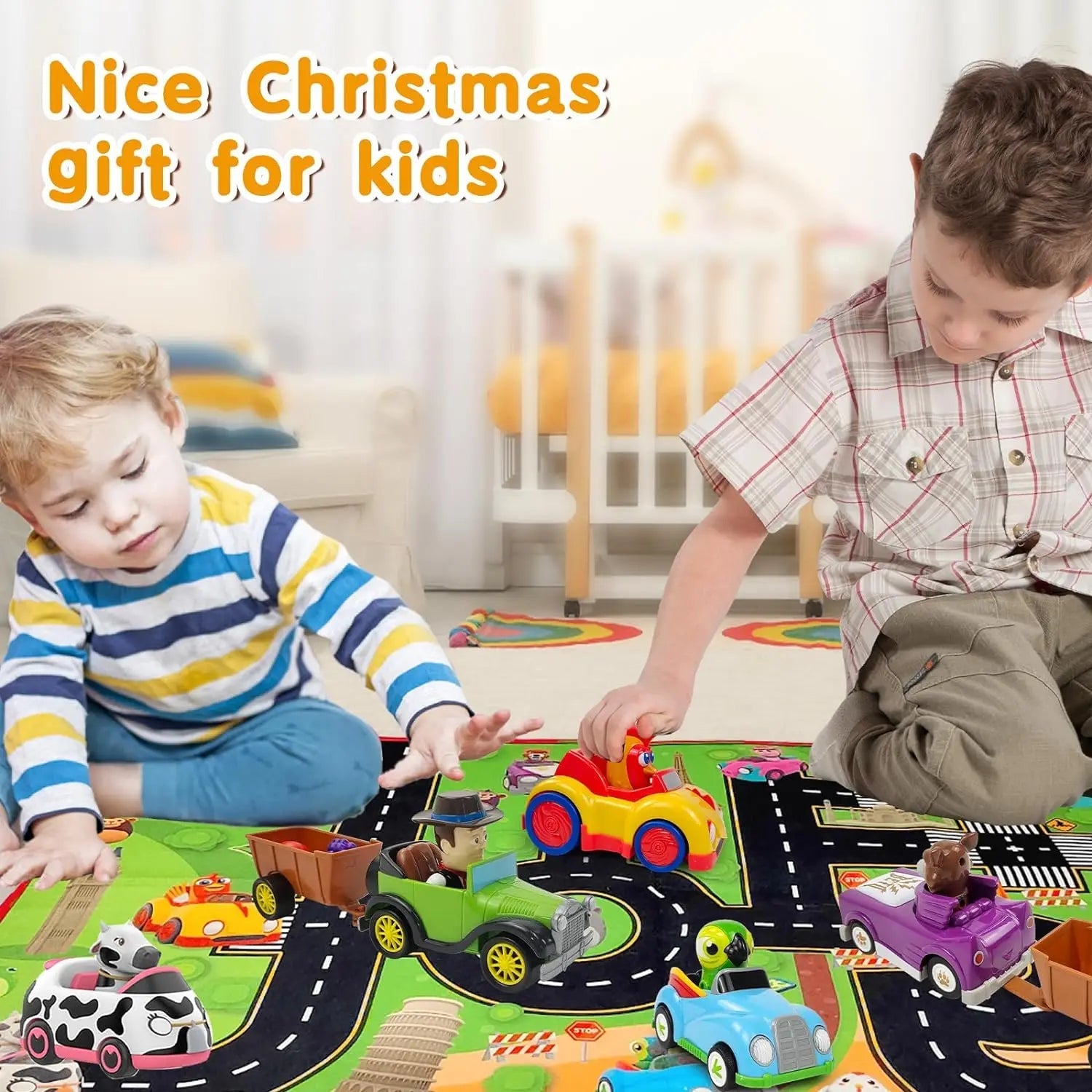 La Granja De Zenon Kids Toy Car Bartolito Car Pull Back Car Toys Inertia Car Set Boys Girls Toys 1-3 Years Old Birthday Gift Purest Peak