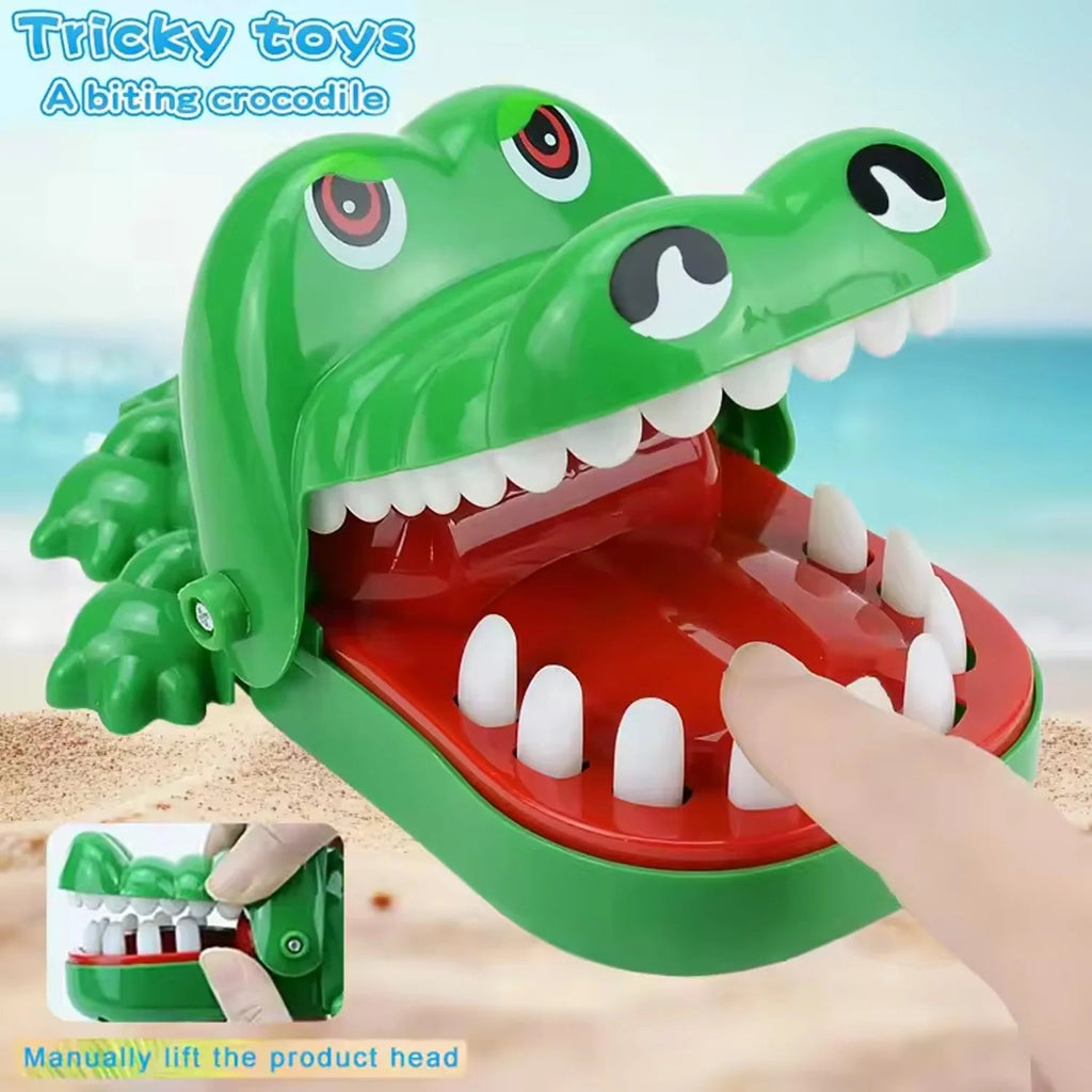 New Family Toys Crocodile Teeth Toys Alligator Family Party Toy Interactive Mini Biting Finger Game Non‑Toxic for Family Games Econic Blanks