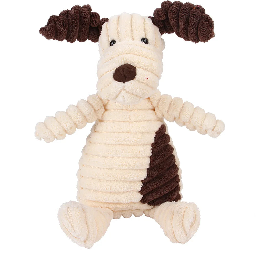 Pet Dog Molar Toy Vent Training Corduroy Monkey Pig Voice Plush Toy Dog Tooth Cleaning Supplie Dog Toys for Large Dogs Quick Pick Grocers