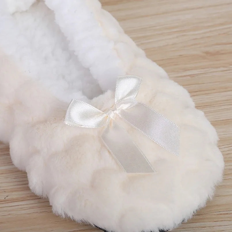 Winter Warm Slipper Womens Home Plush Soft Fluffy Cute Funny Indoor House Female Non Slip Ladies Floor Shoes Heart Love Grip Purest Peak