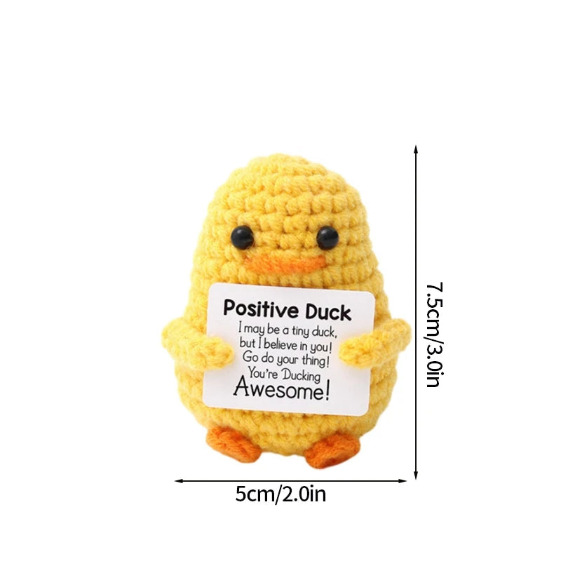 Crochet Positive Energy Doll Pocket Hug Mother's Day Gifts 2026 Handmade Knitted Ornament Handmade Crochet Doll Graduation Gifts Quick Pick Grocers