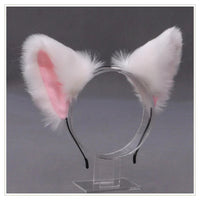 Lolita Animal Cat Fox Ear Hair Hoops Cosplay Girls Halloween Anime Headbands Headwear Hair Accessories Quick Pick Grocers