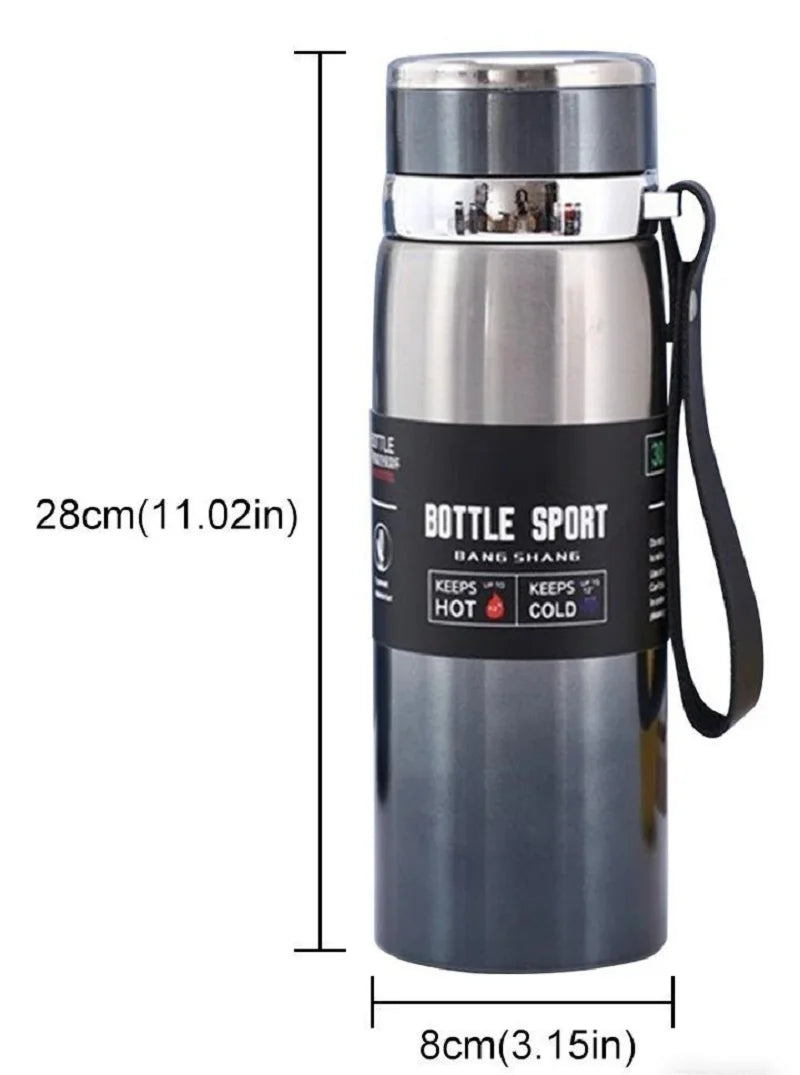 1L Thermal Water Bottle Keep Cold and Hot Water Bottle Thermos for Water Tea Coffee Vacuum Flasks Stainless Steel Thermos Bottle Quick Pick Grocers