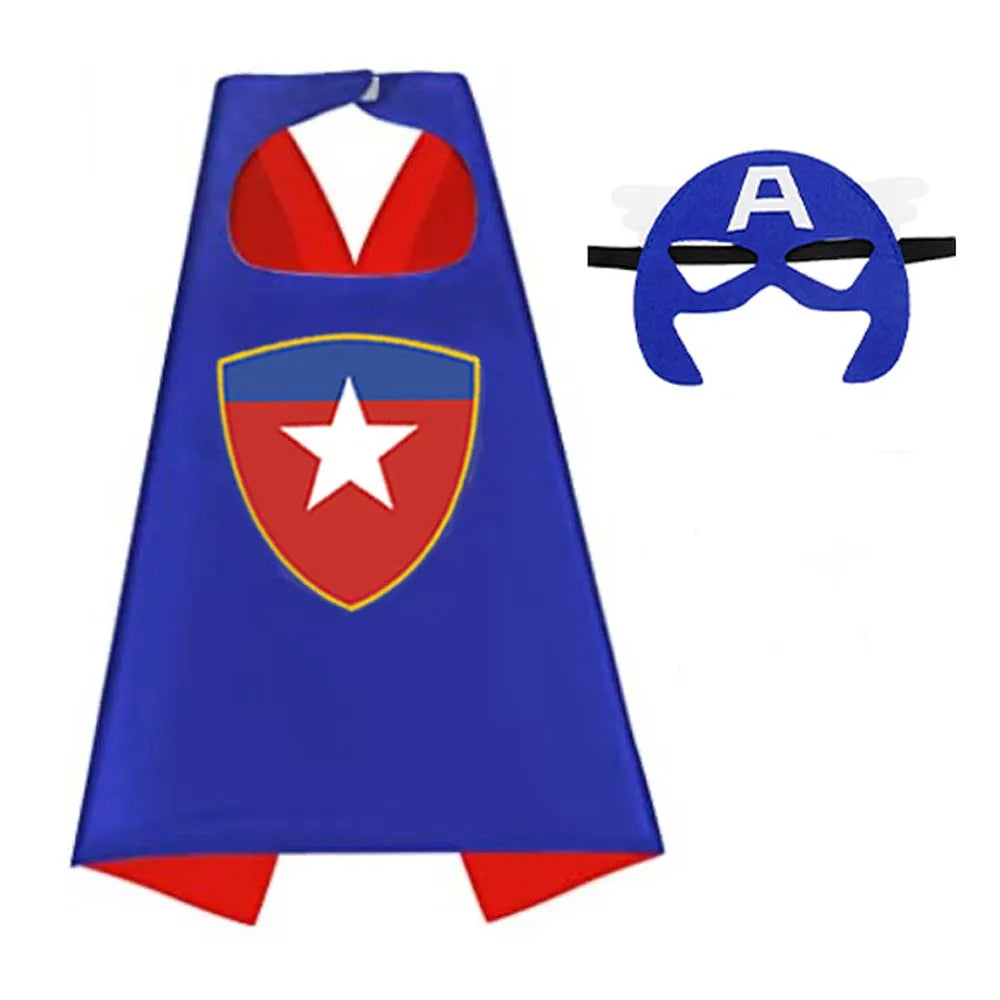 Superhero Capes for Boy girl birthday Gifts Cartoon Dress Up Costumes Party Supplies Easter halloween cape cloak Quick Pick Grocers