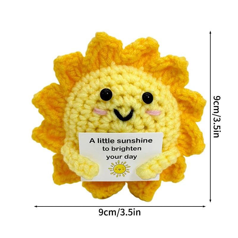 Crochet Positive Energy Doll Pocket Hug Mother's Day Gifts 2026 Handmade Knitted Ornament Handmade Crochet Doll Graduation Gifts Quick Pick Grocers