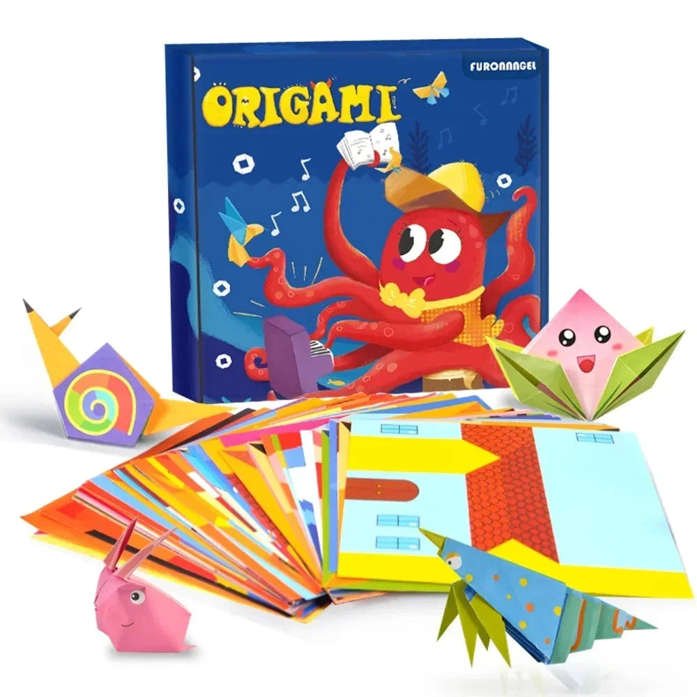 Baby Craft Toys Cartoon Animal Origami Paper Cutting Book Kids Paper Cut Puzzle Early Learning Educational Toys Gifts Econic Blanks