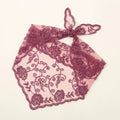 Elegant Lace Scarf Hollow Out Embroidery Foulard Bandana Solid Color Triangular Scarf Thin Vintage HandkerChiefs for Hair Woman Quick Pick Grocers