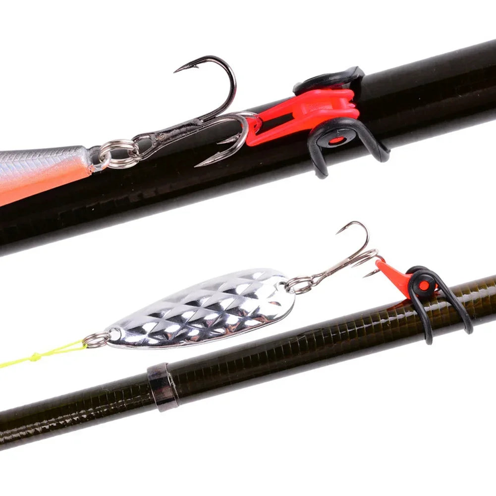 10pcs/lot Fishing Rod Pole Hook Keeper - Securely Silicone Ring Iso Hold Bait Lures and Jigs for Safe and Easy Fishing