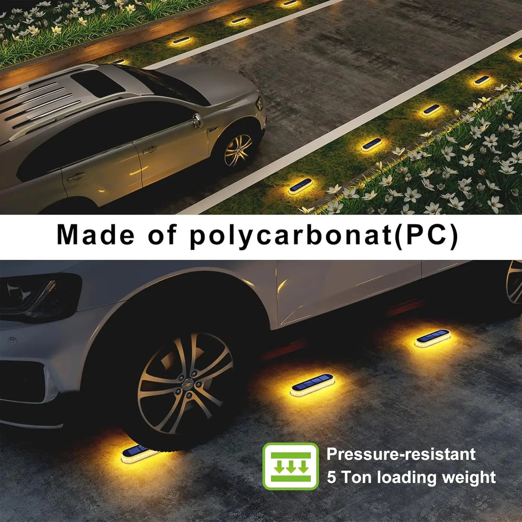Quality Solar Step Lights Waterproof IP68 Warm White LED Path Lights Solar Powered Light Bar for Stairs Driveway Walkway Dock Quick Pick Grocers