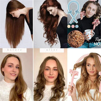 Heatless Curling Rod Headband No Heat Silk Curls Ribbon Hair Rollers Sleeping Soft Headband Lazy Hair Curlers Hair Styling Tools Quick Pick Grocers