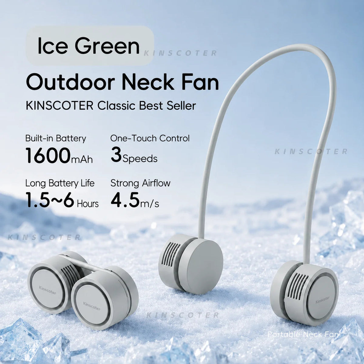 New Hanging Neck Fan Portable Cooling Fan Air Cooler USB Leafless Bladeless Neckband Mini Rechargeable Electric Fans Quick Pick Grocers