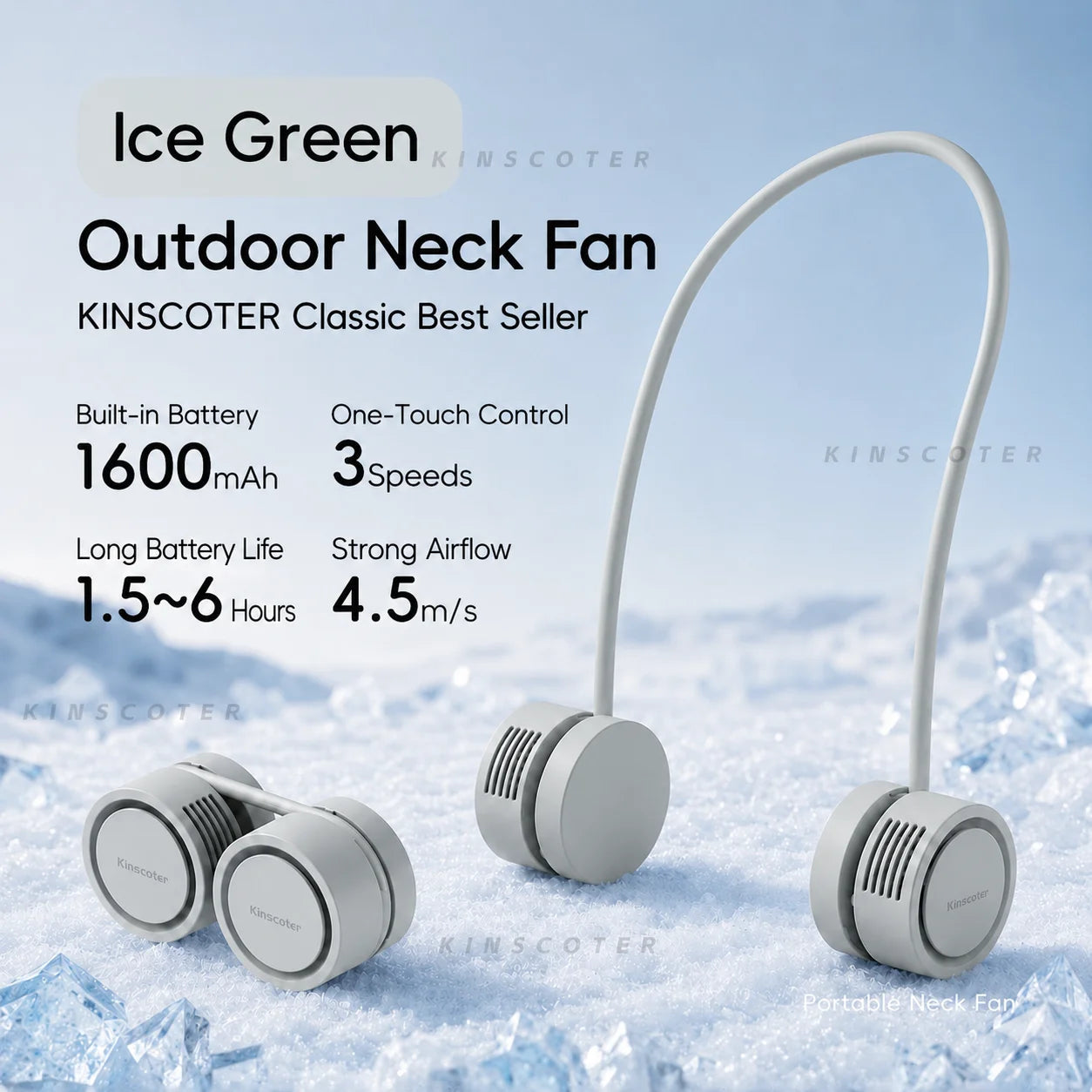 New Hanging Neck Fan Portable Cooling Fan Air Cooler USB Leafless Bladeless Neckband Mini Rechargeable Electric Fans Quick Pick Grocers