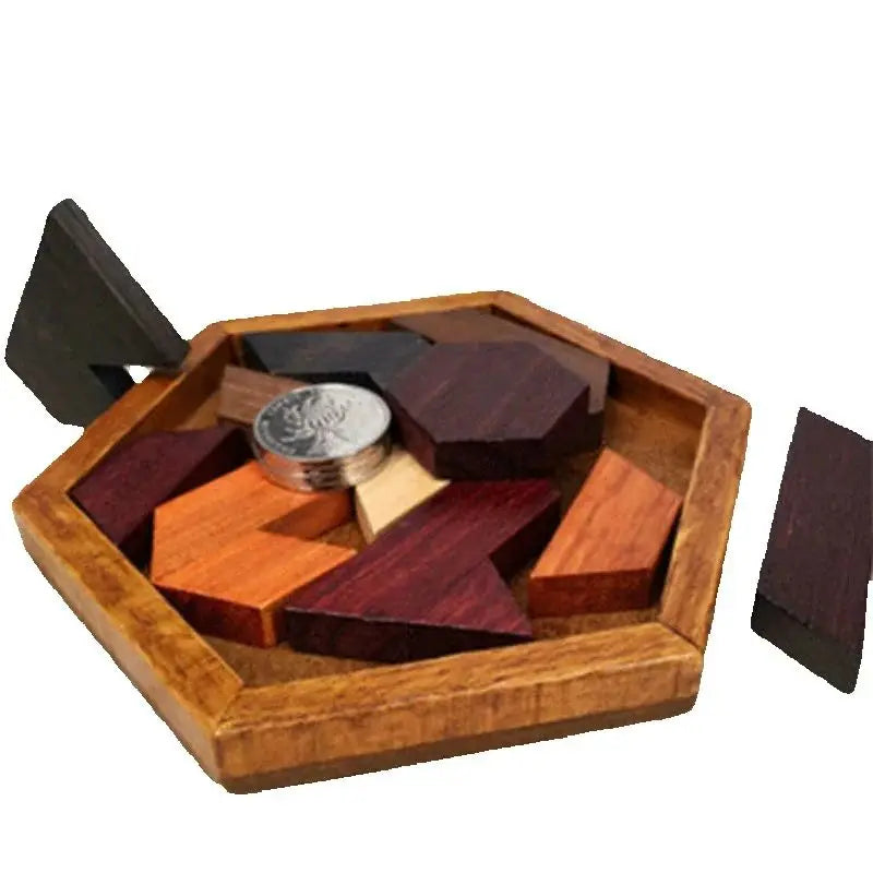 Wooden Geometric Shape Jigsaw Board Puzzles Kids Brain Teaser Non Toxic Wood Toys for Children Educational Quick Pick Grocers
