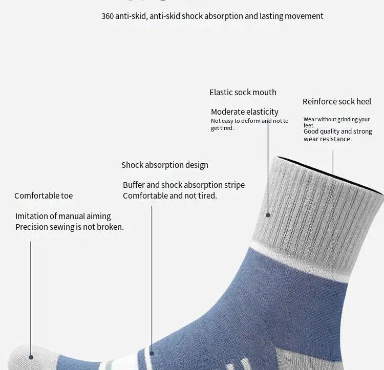 Men's Pure Cotton Socks Spring Striped Casual Socks Men's Anti-odor Antibacterial Business Socks High Quality Sports Sock Meias Quick Pick Grocers