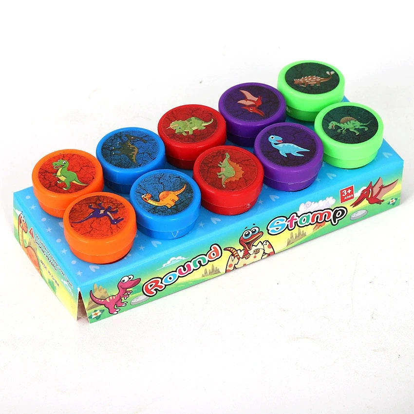 10pcs Assorted Stamps for Kids Self-ink Stamps Children Toy Stamps Smiley Face Seal Scrapbooking DIY Painting Photo Album Decor Quick Pick Grocers