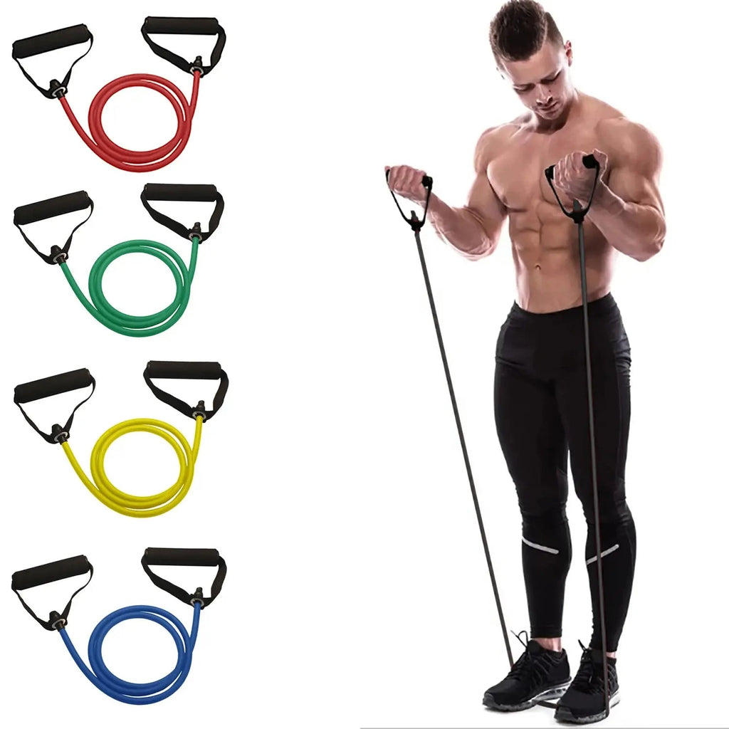 Resistance Bands With Handles, Exercise Bands, Workout Bands With Handles For Men Women, Strength Training Equipment At Home Quick Pick Grocers