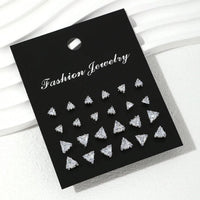 12 Pairs Of Luxurious, Simple, Shiny, And Caring Zirconia Decorative Earrings Are Suitable For Gifts To Parties,And Couples Quick Pick Grocers