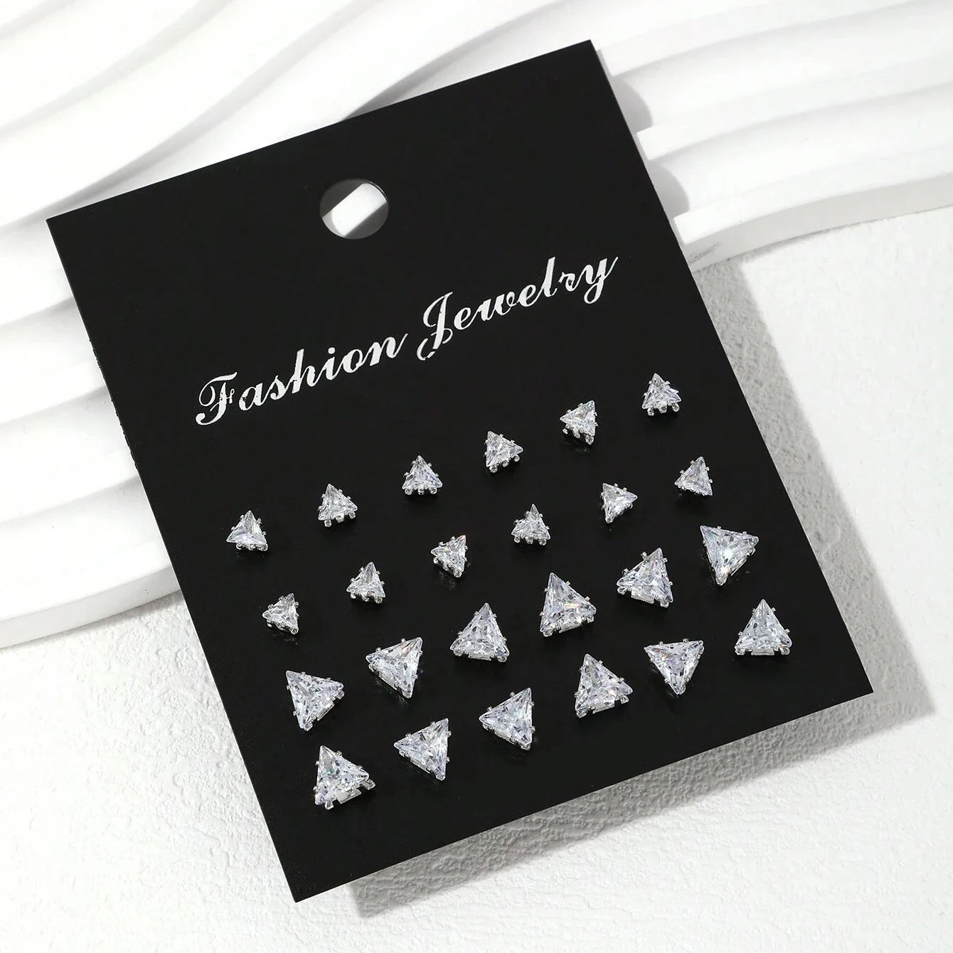 12 Pairs Of Luxurious, Simple, Shiny, And Caring Zirconia Decorative Earrings Are Suitable For Gifts To Parties,And Couples Quick Pick Grocers