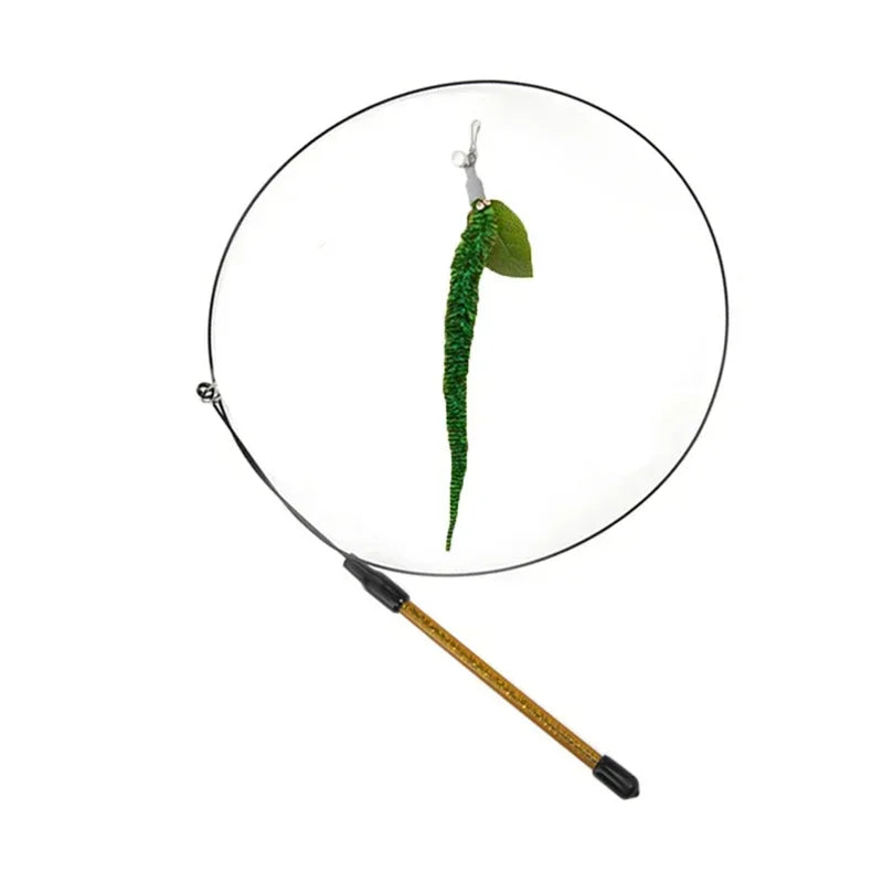 Simulation Bird Cat Toys Funny Interactive Peacock with Bell Cat Stick Toy for Kitten Playing Teaser Wand Toys Pet Cats Supplies Quick Pick Grocers