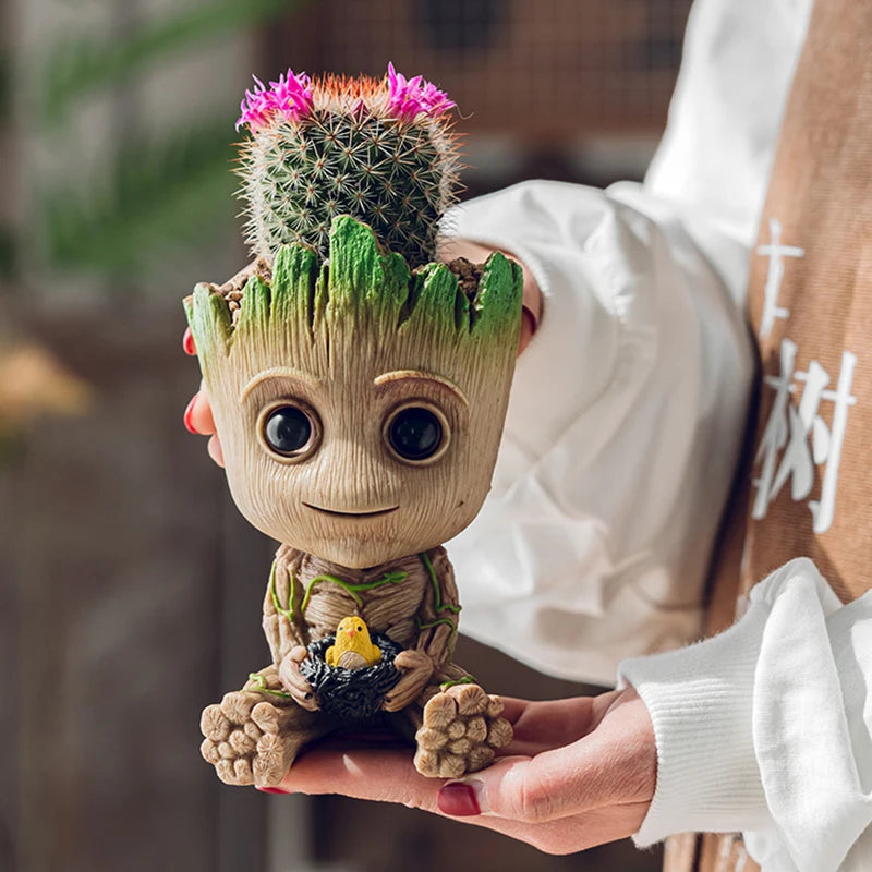 Home Decoration Groot Planter Flower Pots For Indoor Flowers Pot Tree Man Ornaments Anime Figure Statue Art Crafts Kid Men Gifts Quick Pick Grocers