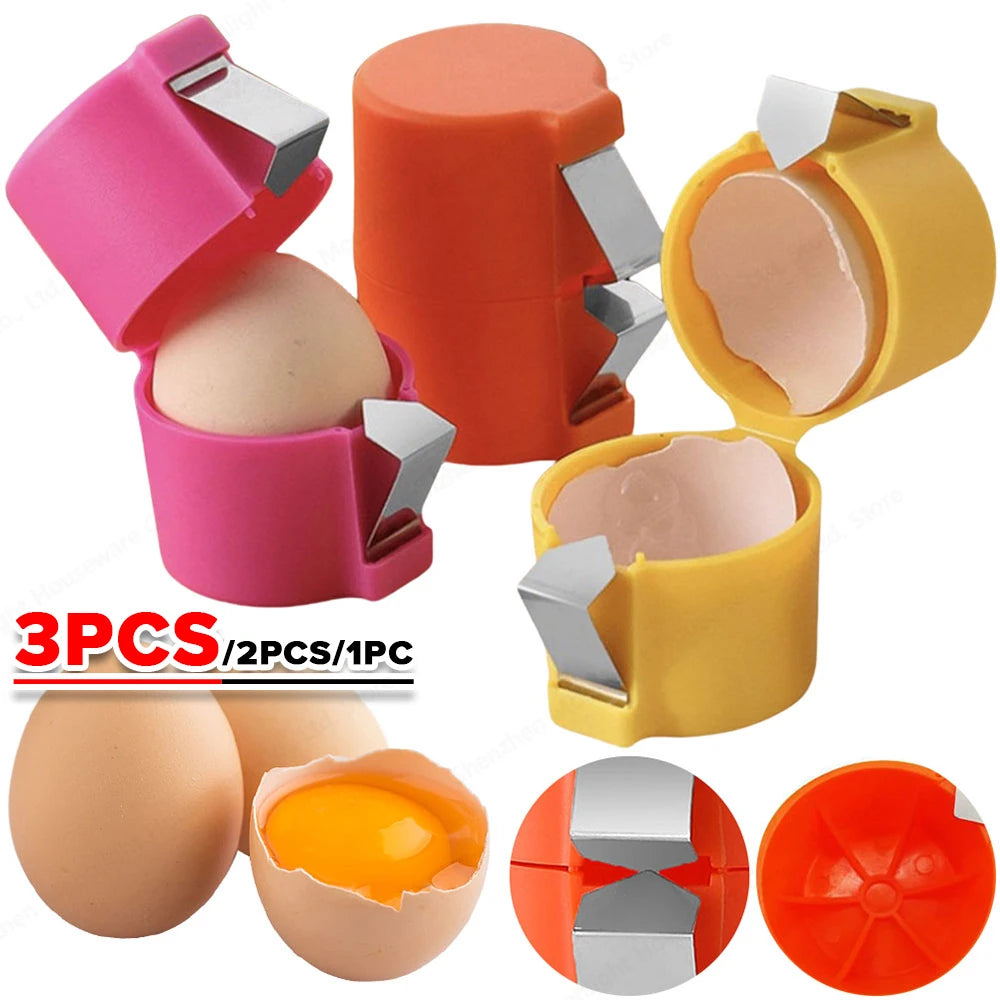 3-1PC Egg Shell Opener Portable Egg Opener Kitchen Handheld Egg Shell Crusher Household Press Egg Shell Separator Kitchen Gadget Econic Blanks