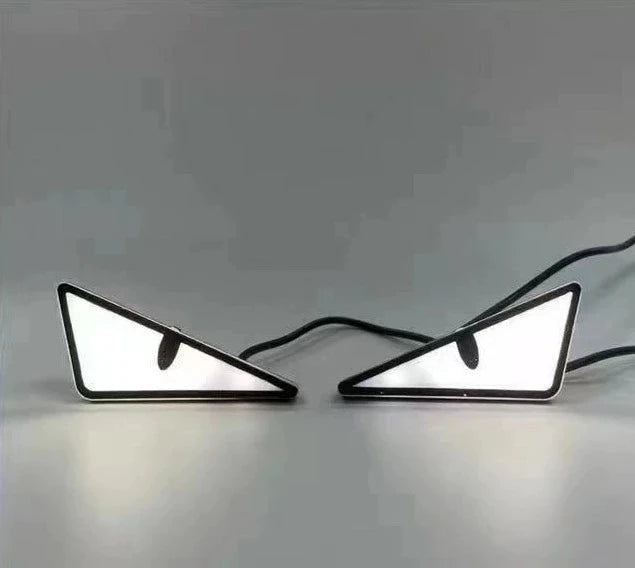 2PCS LED Devil’s Eye Lights – Universal Car & Motorcycle Headlight/License Plate Decorative Light Econic Blanks