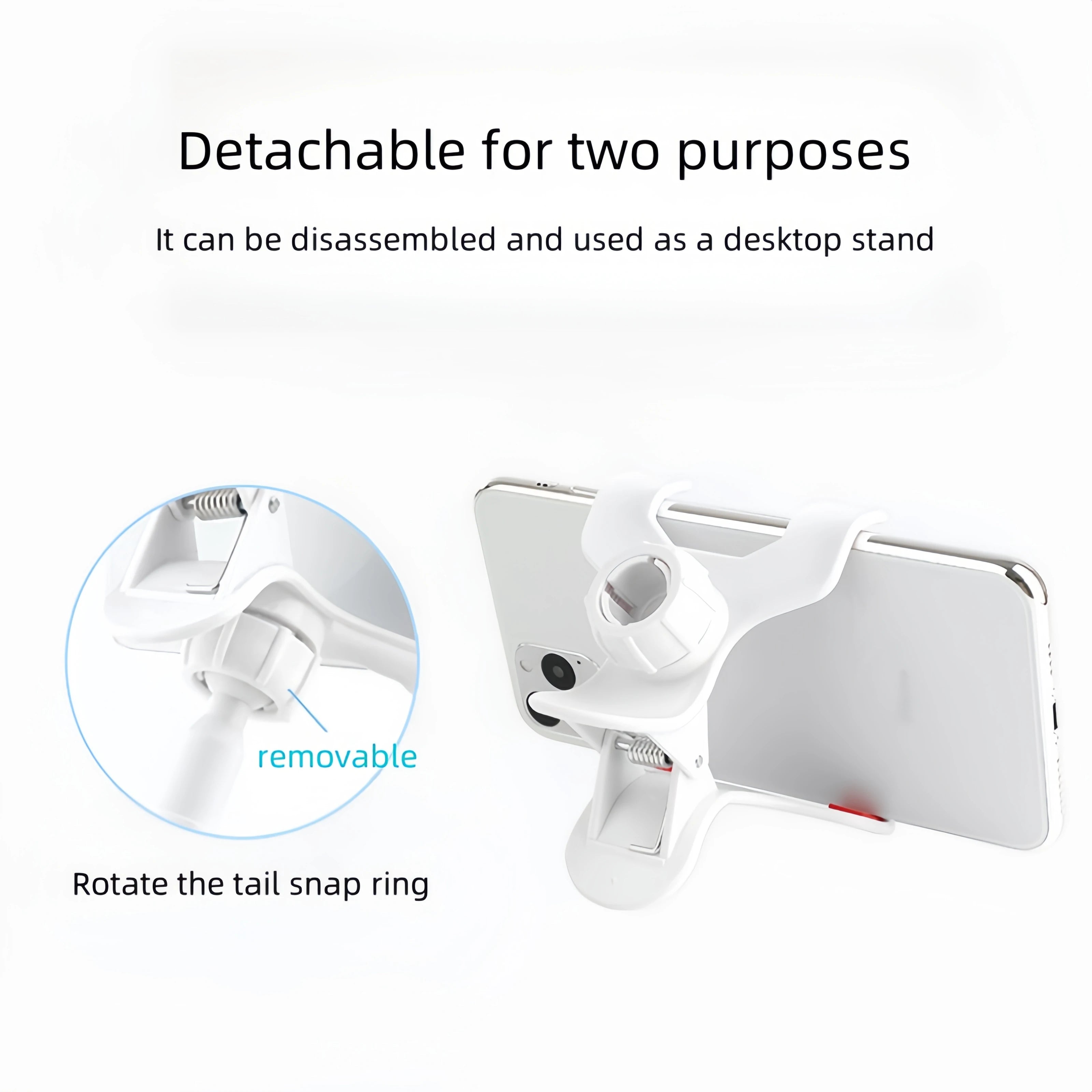 Universal Bedhead Lazy Stand Telescopic Spiral Stand Multi Functional Phone Stand 360 ° Rotation Quick Pick Grocers