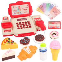 Simulation Shopping Cash House Toys Electronic Game Lighting And Sound Effects Supermarket Cashier Toys Econic Blanks