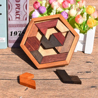 Wooden Geometric Shape Jigsaw Board Puzzles Kids Brain Teaser Non Toxic Wood Toys for Children Educational Quick Pick Grocers